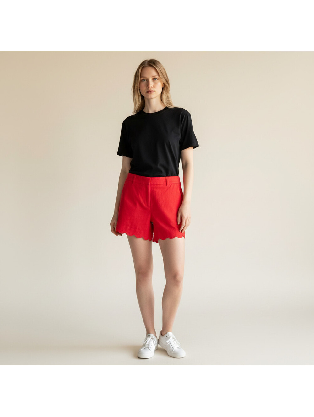 New J. Crew Shorts Women 2 Red Mid Rise Chino Pockets Stretch Casual Solid